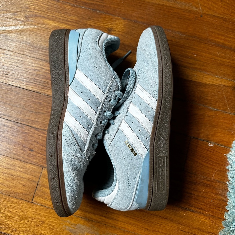Adidas Busentz Samba Gum Sole Sneaker Baby Blue Suede